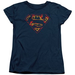 Superman - Womens Super Distressed T-Shirt