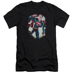 Superman - Mens Vintage Steel Slim Fit T-Shirt