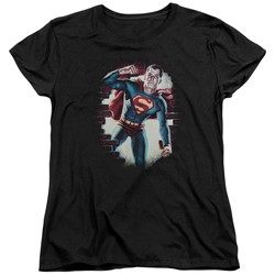 Superman - Womens Vintage Steel T-Shirt