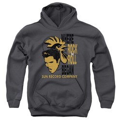 Sun - Youth Elvis And Rooster Pullover Hoodie