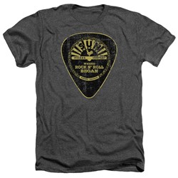 Sun - Mens Guitar Pick Heather T-Shirt