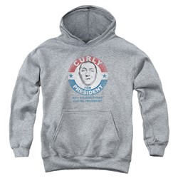 Three Stooges - Youth Curly For President Pullover Hoodie