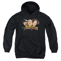 Three Stooges - Youth Three Head Logo Pullover Hoodie