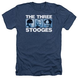 Three Stooges - Mens Three Squares Heather T-Shirt