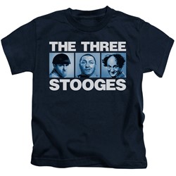 Three Stooges - Little Boys Three Squares T-Shirt