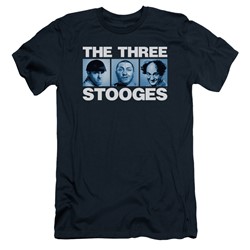 Three Stooges - Mens Three Squares Slim Fit T-Shirt