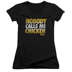 Back To The Future - Womens Chicken V-Neck T-Shirt