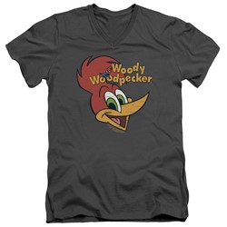 Woody Woodpecker - Mens Retro Logo V-Neck T-Shirt