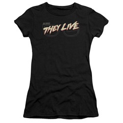 They Live - Womens Glasses Logo T-Shirt