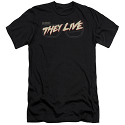 They Live - Mens Glasses Logo Slim Fit T-Shirt