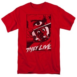 They Live - Mens Graphic Poster T-Shirt