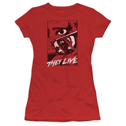 They Live - Womens Graphic Poster T-Shirt