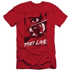 They Live - Mens Graphic Poster Slim Fit T-Shirt