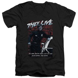 They Live - Mens Dead Wrong V-Neck T-Shirt