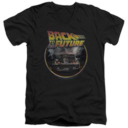 Back To The Future - Mens Back V-Neck T-Shirt