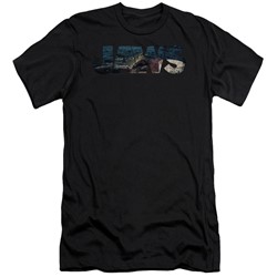 Jaws - Mens Logo Cutout Slim Fit T-Shirt