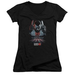 Bloodshot - Womens Blood Lines V-Neck T-Shirt