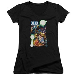 Xo Manowar - Womens Vintage Xo V-Neck T-Shirt