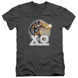 Xo Manowar - Mens Vintage Manowar V-Neck T-Shirt