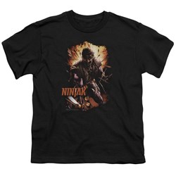 Ninjak - Big Boys Fiery Ninjak T-Shirt