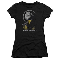 Mortal Kombat - Womens Scorpion Bust T-Shirt