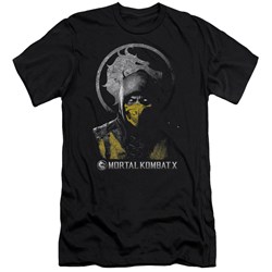 Mortal Kombat - Mens Scorpion Bust Slim Fit T-Shirt