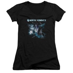 Mortal Kombat - Womens Raiden V-Neck T-Shirt