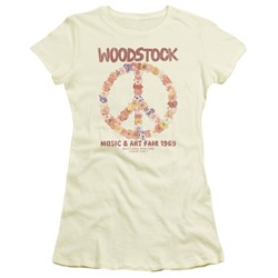 Woodstock - Womens Floral Peace T-Shirt