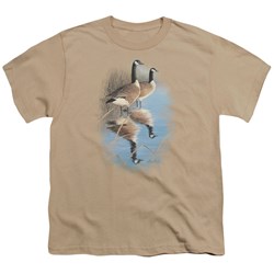Wildlife - Big Boys Morning Reflections Canada Geese T-Shirt