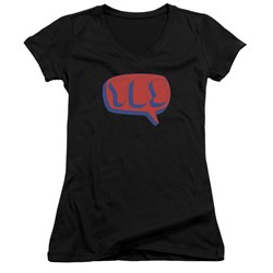 Yes - Womens Word Bubble V-Neck T-Shirt