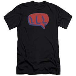 Yes - Mens Word Bubble Slim Fit T-Shirt