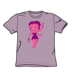 Betty Boop - Original Betty Betty Boop - Big Boys Lilac S/S T-Shirt For Boys