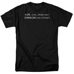 A Life Download - Adult Black S/S T-Shirt For Men