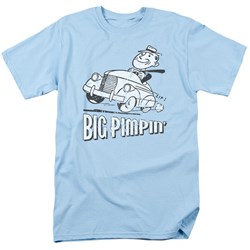 Big Pimpin' - Adult Lt Blue S/S T-Shirt For Men