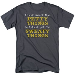 Petty Things - Adult Charcoal S/S T-Shirt For Men