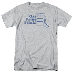 Gas Pains Stink - Adult Heather S/S T-Shirt For Men