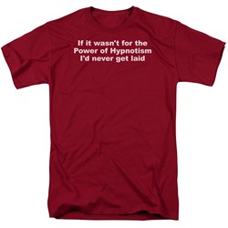 Power Of Hypnotism - Adult Cardinal S/S T-Shirt For Men