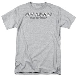Get Stoned - Adult Heather S/S T-Shirt For Men
