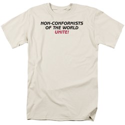 Non - Conformists - Adult Cream S/S T-Shirt For Men