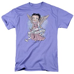 Betty Boop - Mother Guardian Angel - Adult Lilac S/S T-Shirts For Men
