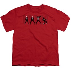 Elvis - Jailhouse Rock - Big Boys Red S/S T-Shirt For Boys