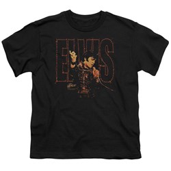 Elvis - Take My Hand - Big Boys Black S/S T-Shirt For Boys
