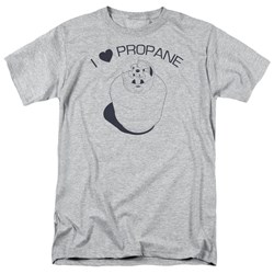 I Heart Propane - Adult Heather S/S T-Shirt For Men