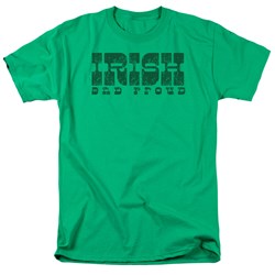 Irish And Proud - Adult Green Ringer S/S T-Shirt For Men