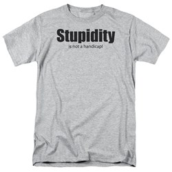 Stupidity - Adult Heather S/S T-Shirt For Men