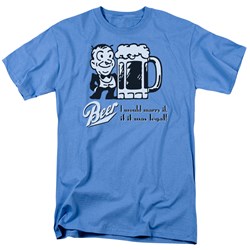Beer - I Would Marry It - Adult Carolina Blue S/S T-Shirt For Men