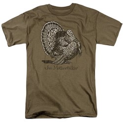 Jive Turkey - Adult Safari Green S/S T-Shirt For Men