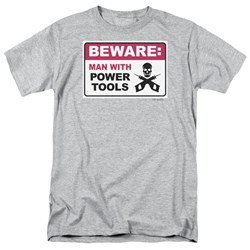 Beware - Adult Ath. Heather S/S T-Shirt For Men