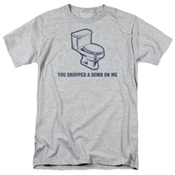 You Dropped A Bomb  - Adult Heather S/S T-Shirt For Men