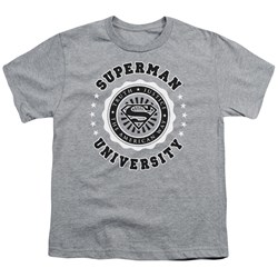 Superman - Superman University - Big Boys Heather S/S T-Shirt For Boys